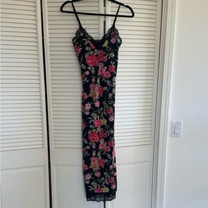 AFRM Black Lace Detail Dress